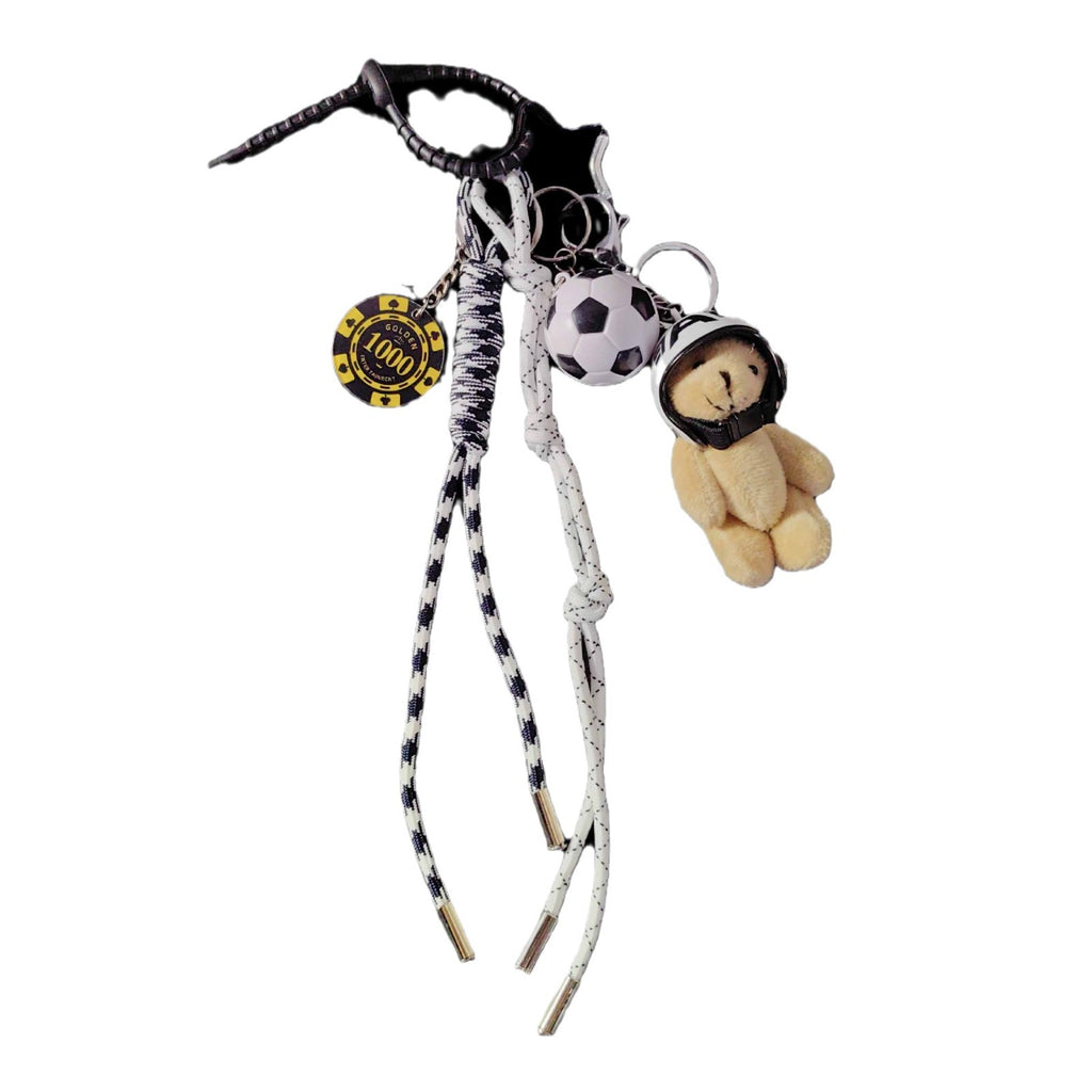 Soccer Ball, Bear &amp; 1000 Poker Chip Bag Charm