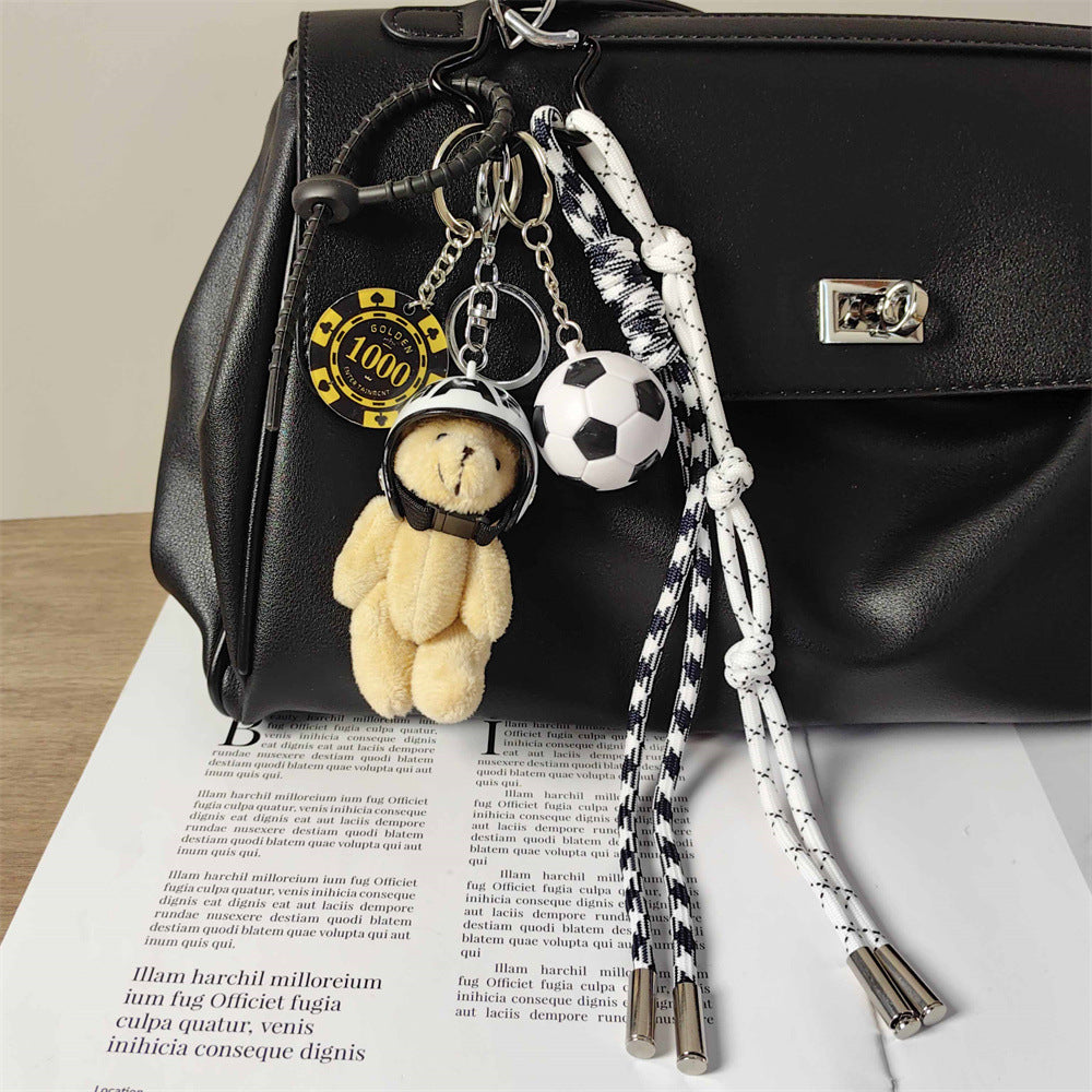 Soccer Ball, Bear &amp; 1000 Poker Chip Bag Charm