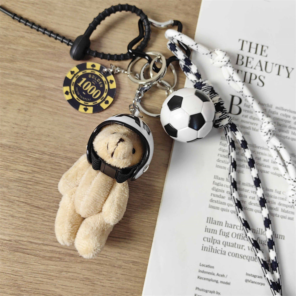 Soccer Ball, Bear &amp; 1000 Poker Chip Bag Charm